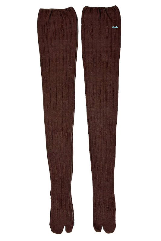 RUI built 25 autumn and winter embroidered long finger socks RUI-RAW25AC03-QKL Chocolate